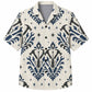 Labor Day Hawaiian Shirt- Damask Toolbox Medallion Print for Summer