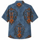 Labor Day Hawaiian Shirt - Damask Torch Medallion Print for the Crew