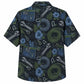 Labor Day Hawaiian Shirt- Dark Wrench Hose Coil and Bloom Print