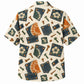Labor Day Hawaiian Shirt - Denim Patch Bolt Hibiscus Print for Workers