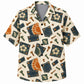 Labor Day Hawaiian Shirt - Denim Patch Bolt Hibiscus Print for Workers