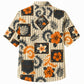 Labor Day Hawaiian Shirt - Denim Patch Tie-Dye Hibiscus Print for Summer