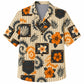 Labor Day Hawaiian Shirt - Denim Patch Tie-Dye Hibiscus Print for Summer