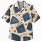 Labor Day Hawaiian Shirt- Denim Patch and Copper Rivet Spark in Cream