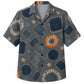 Labor Day Hawaiian Shirt - Denim Pocket Tie-Dye Star Print for the Jobsite
