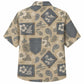 Labor Day Hawaiian Shirt- Denim Pocket and Paisley Island Print