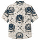 Labor Day Hawaiian Shirt- Emblem Saw Anchor Crest Print for Workers