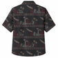 Labor Day Hawaiian Shirt- Factory and Palm Skyline Stripe Print