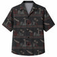 Labor Day Hawaiian Shirt- Factory and Palm Skyline Stripe Print