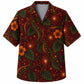 Labor Day Hawaiian Shirt - Firework Hibiscus Ribbon Print for Weekend Wear