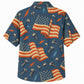 Labor Day Hawaiian Shirt - Flag Bolt and Lightning Print for the Crew