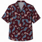 Labor Day Hawaiian Shirt- Flag Ribbon with Bolt and Washer Print