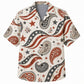 Labor Day Hawaiian Shirt- Flag Wave and Bandana Paisley Print