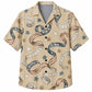 Labor Day Hawaiian Shirt- Flag and Tape Measure Ribbon Print