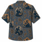 Labor Day Hawaiian Shirt- Foreman Portrait Paisley Print for Summer