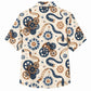 Labor Day Hawaiian Shirt- Gear Ribbon Starburst Print for the Holiday