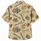 Labor Day Hawaiian Shirt Gear Wrench Cream Print for the Holiday
