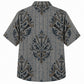 Labor Day Hawaiian Shirt- Gray Pinstripe and Crossed Tool Print