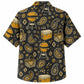 Labor Day Hawaiian Shirt- Grill Basket Paisley Print for Cookouts