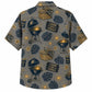 Labor Day Hawaiian Shirt- Grill Spark Picnic Basket Print for Workers
