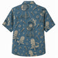 Labor Day Hawaiian Shirt- Grill and Adirondack Chair Bolt Print