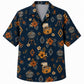 Labor Day Hawaiian Shirt- Grill and Bloom Aztec Print for Cookouts