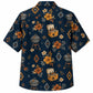 Labor Day Hawaiian Shirt- Grill and Bloom Aztec Print for Cookouts