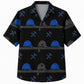 Labor Day Hawaiian Shirt Hammer Helmet Black Print for the Holiday