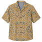 Labor Day Hawaiian Shirt- Hammer Ribbon Damask Print for Men