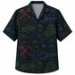 Labor Day Hawaiian Shirt Hammer Wrench Emblem Black Print for the Holiday