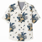 Labor Day Hawaiian Shirt- Hard Hat Bolt Frond Print for the Holiday