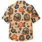 Labor Day Hawaiian Shirt - Hard Hat Crest Hibiscus Print for Weekend Wear