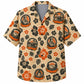Labor Day Hawaiian Shirt - Hard Hat Crest Hibiscus Print for Weekend Wear