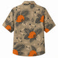 Labor Day Hawaiian Shirt - Hard Hat Frond and Tape Print for Summer