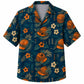 Labor Day Hawaiian Shirt - Hard Hat Hibiscus Palm Print for Weekend Wear