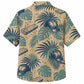 Labor Day Hawaiian Shirt- Hard Hat Lumber Frond Pattern for Summer
