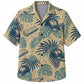 Labor Day Hawaiian Shirt- Hard Hat Lumber Frond Pattern for Summer
