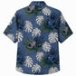 Labor Day Hawaiian Shirt- Hard Hat Monstera Leaf Print for Workers