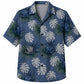 Labor Day Hawaiian Shirt- Hard Hat Monstera Leaf Print for Workers