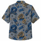 Labor Day Hawaiian Shirt Hard Hat Star Slate Print for the Holiday