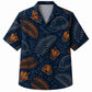 Labor Day Hawaiian Shirt- Hard Hat and Rust Frond Tapa Print