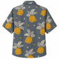 Labor Day Hawaiian Shirt- Hard Hat and Star Palm Print for Summer