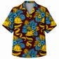 Labor Day Hawaiian Shirt- Hard Hat and Tape Ribbon Tropical in Maroon