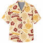 Labor Day Hawaiian Shirt- Holiday Ribbon Hibiscus Print for the Weekend