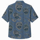 Labor Day Hawaiian Shirt- Ironworker Rope Emblem Print in Slate