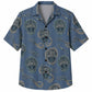 Labor Day Hawaiian Shirt- Ironworker Rope Emblem Print in Slate