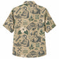 Labor Day Hawaiian Shirt- Island Worker Hammer and Hibiscus Print