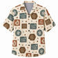 Labor Day Hawaiian Shirt- Island Works Patch and Pocket Print