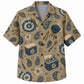 Labor Day Hawaiian Shirt- Khaki Paisley Cooler and Grill Print