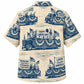Labor Day Hawaiian Shirt Labor Day Locomotive Print for the Holiday